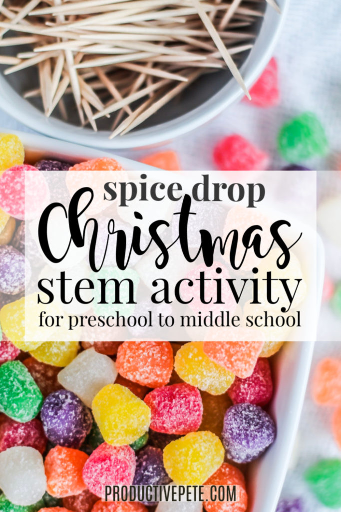 Spice Drop Christmas STEM Activity