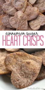 Cinnamon Sugar Heart Crisps