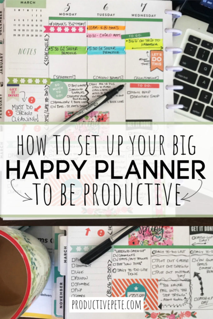 How to Set up your Big Happy Planner