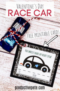 Free Printable Cars Valentine Cards for Kids - Productive Pete