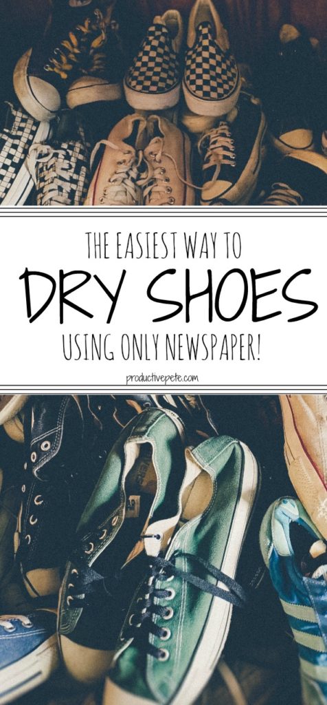 Easiest Way to Dry Shoes - Using Newspaper!