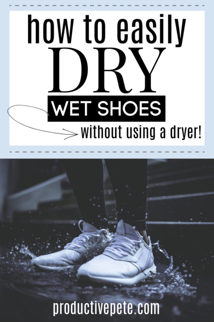 Easily dry shoes without using a dryer