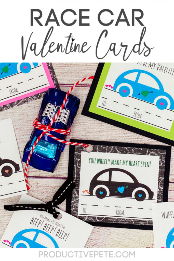 Race Car Valentine Cards