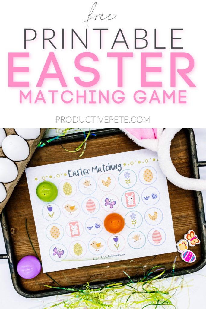 Easter matching game pin 21b