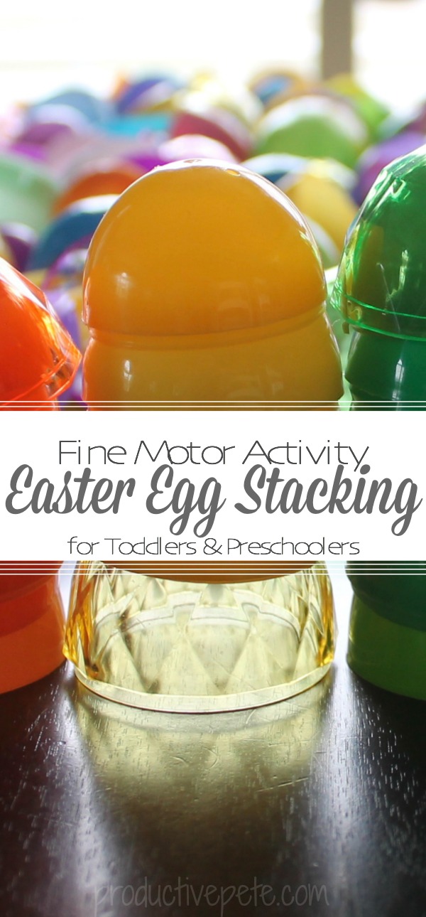 Learning with an Easter Egg Stacking Activity for Kids