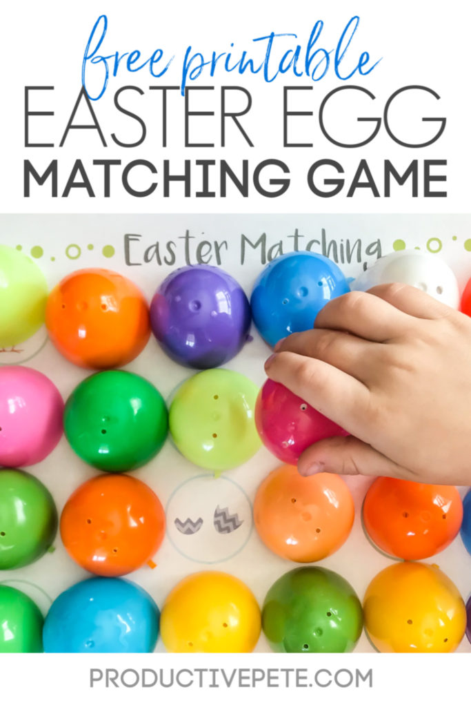 Free printable Easter Egg Matching Game