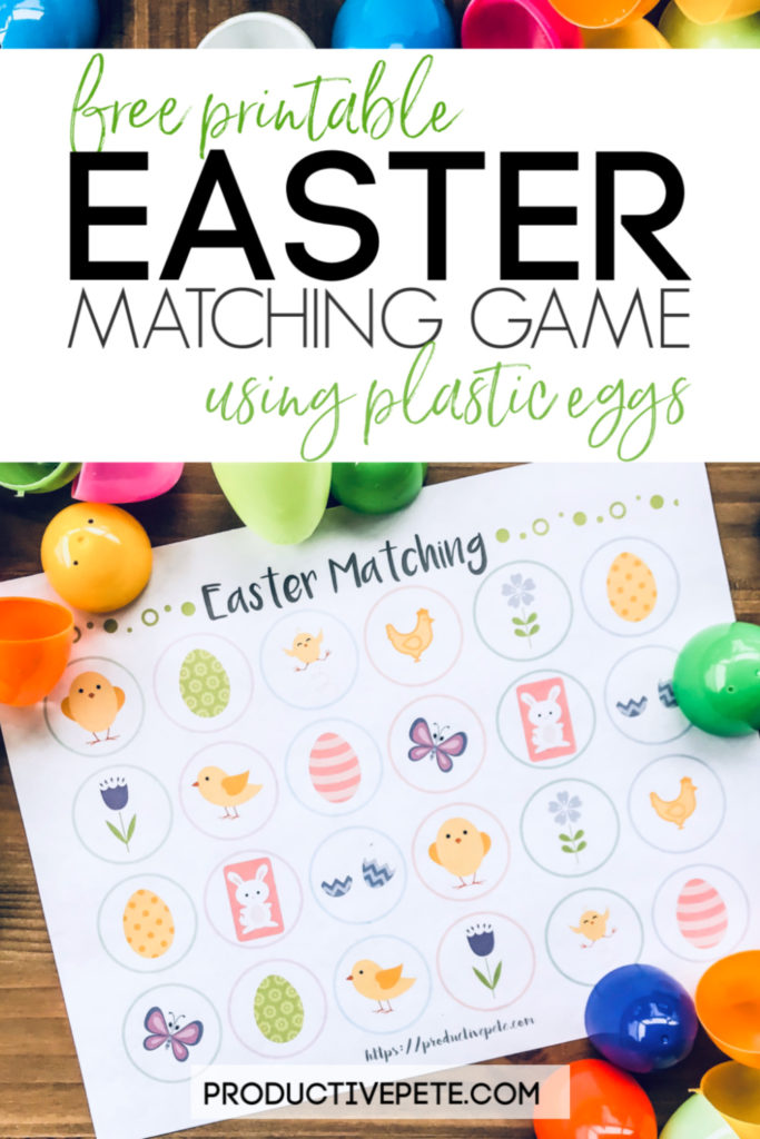 Free printable Easter Matching Game