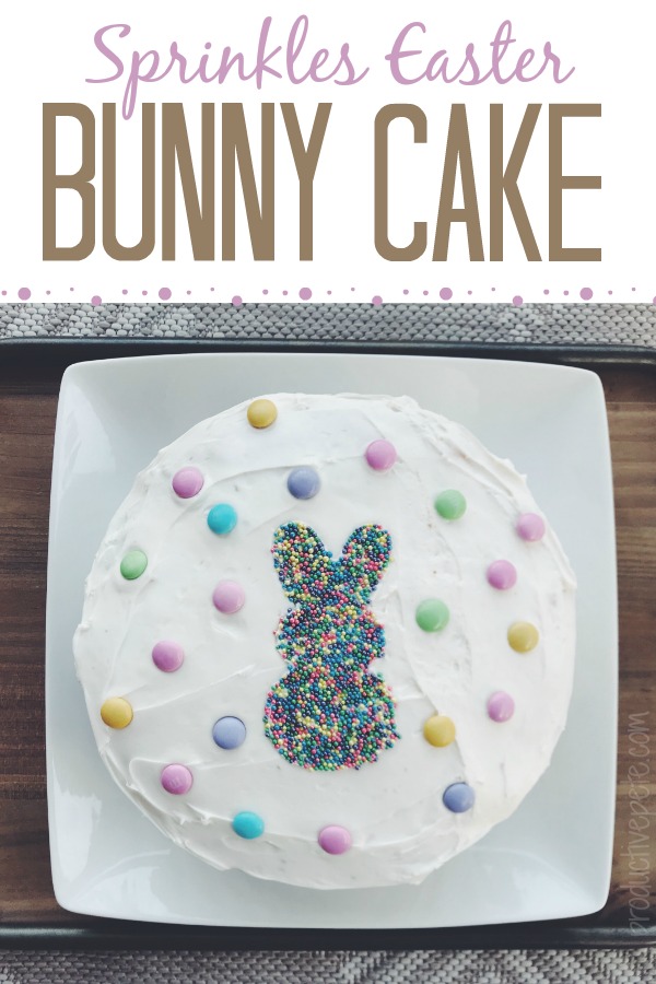 Sprinkles Easter Bunny Cake