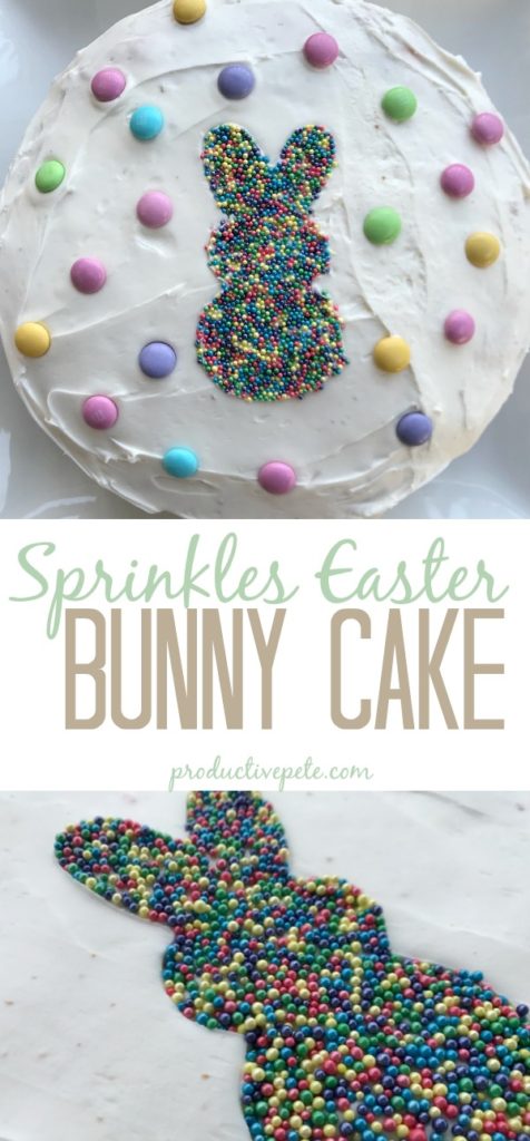 sprinkles Easter bunny cake