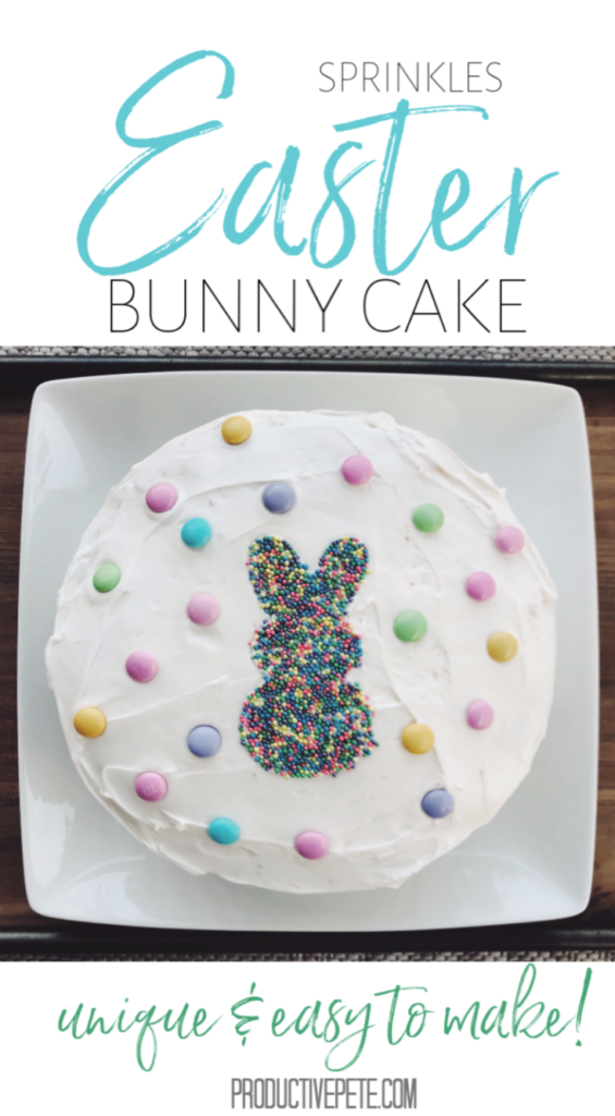 sprinkles easter bunny cake