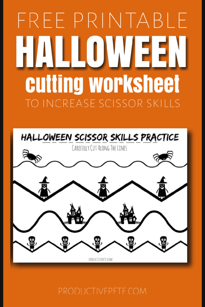 Halloween cutting worksheet pin 20a
