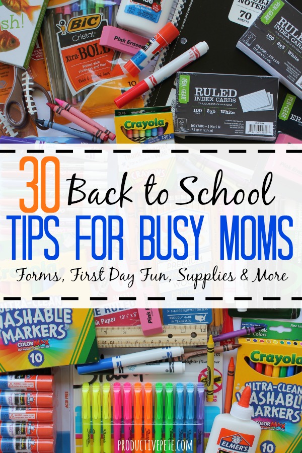 30+ Back to School To-Do List & Tips for Busy Moms