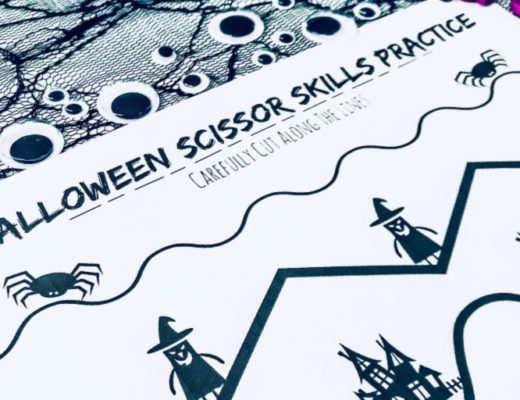 Halloween scissor worksheet