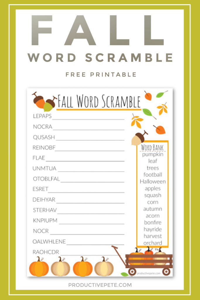fall word scramble pin 20c