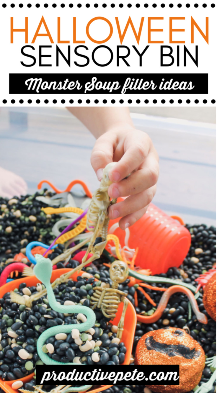 Monster Soup Halloween Sensory Bin Fillers & Ideas - Productive Pete