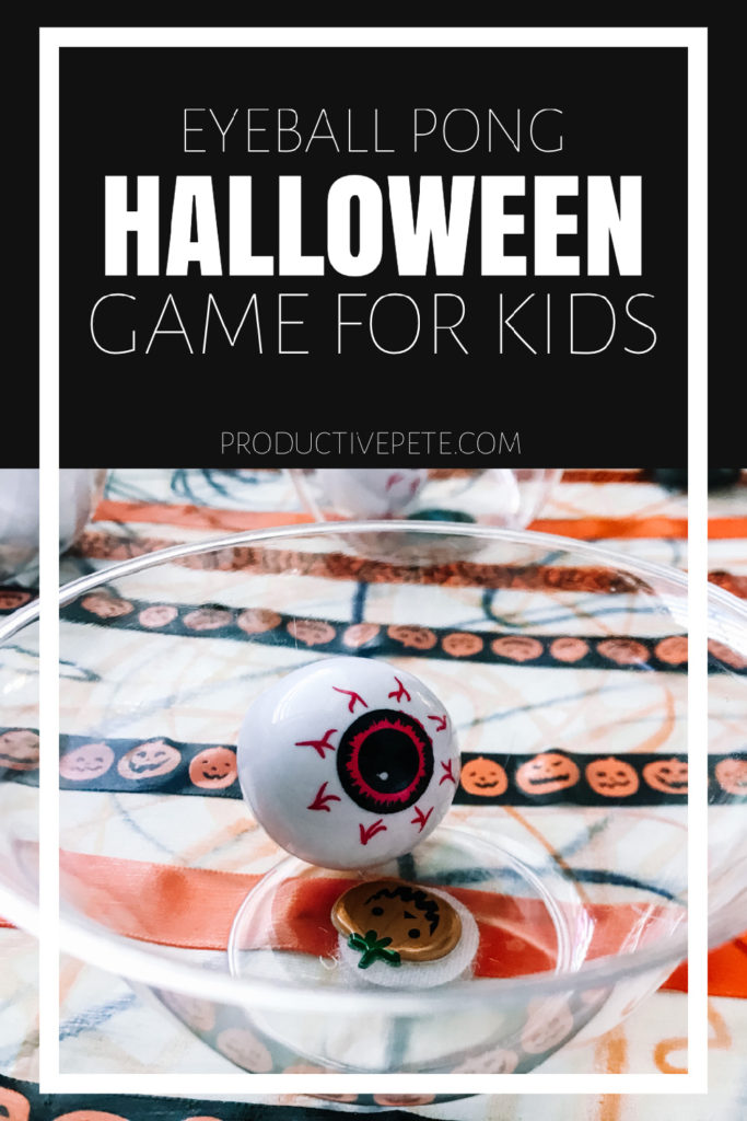 eyeball pong Halloween game pin 20b
