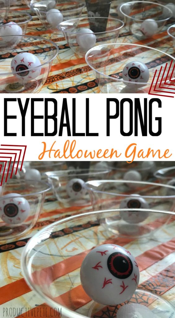 Eyeball Pong Halloween Game