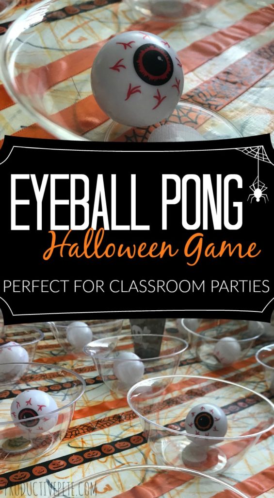 Eyeball Pong Halloween Game | Perfect for Classroom Parties