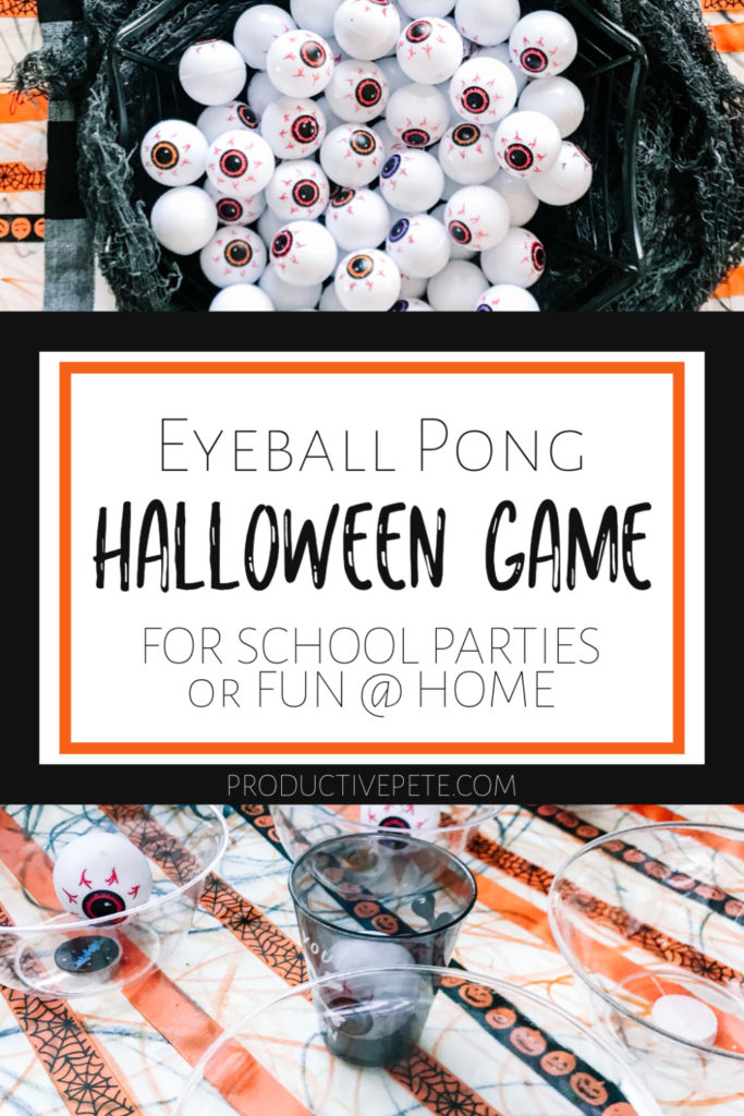 eyeball pong Halloween game pin 20d