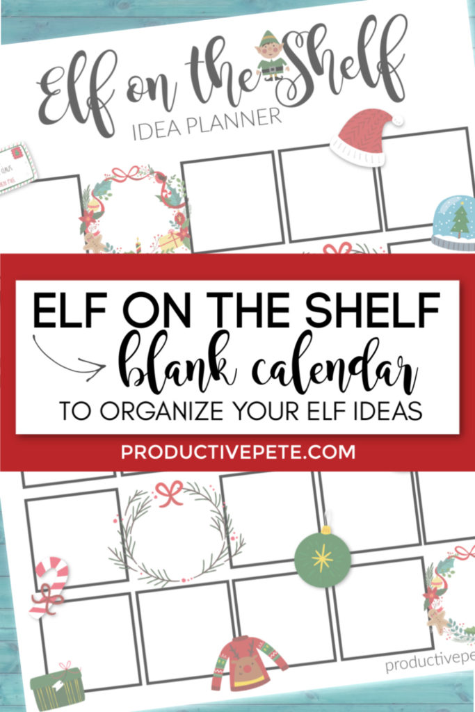 Elf on the Shelf Calendar