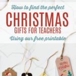 Teacher Gift Idea Questionnaire Printable for Christmas - Productive Pete