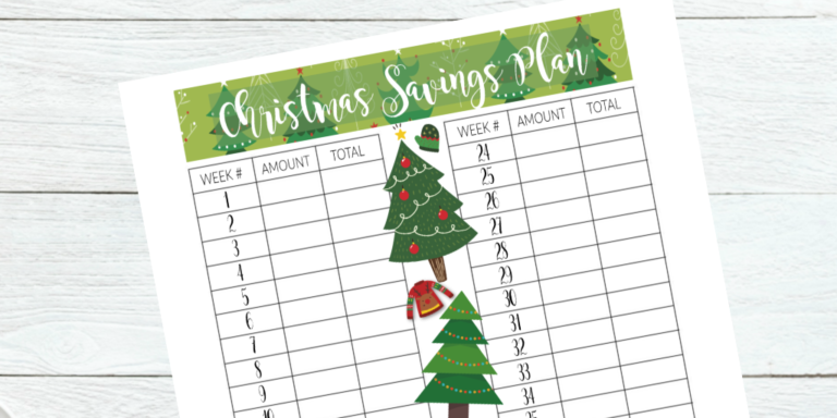 Free Printable Christmas Savings Plan Tracker you can Customize ...