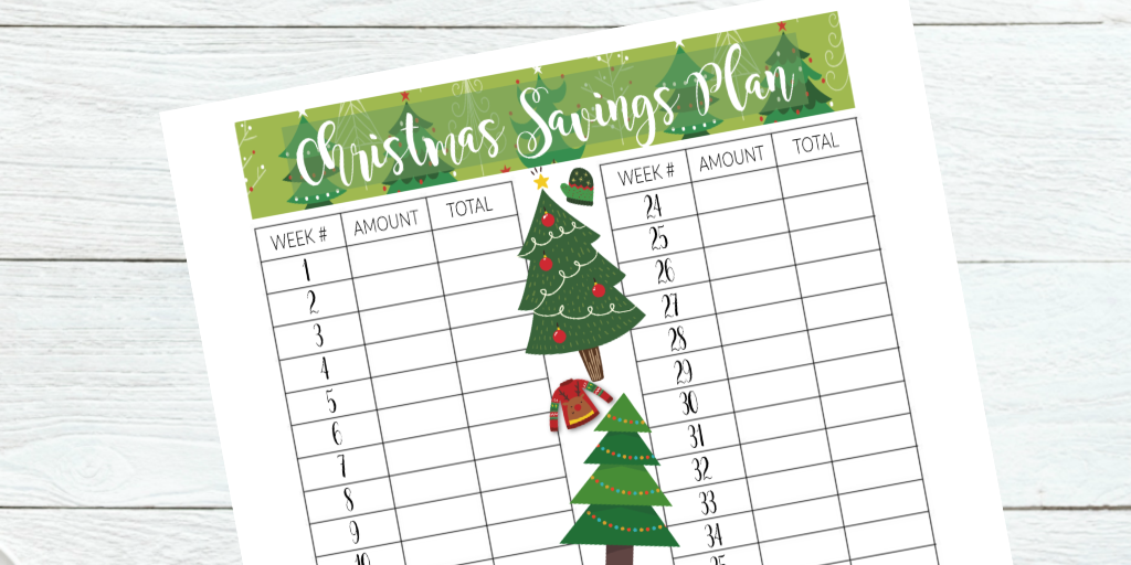 Christmas Savings Plan Printable