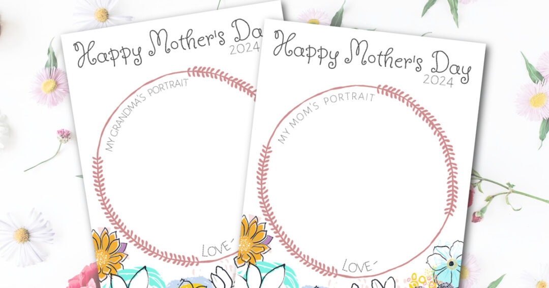 Mother's Day portrait printable