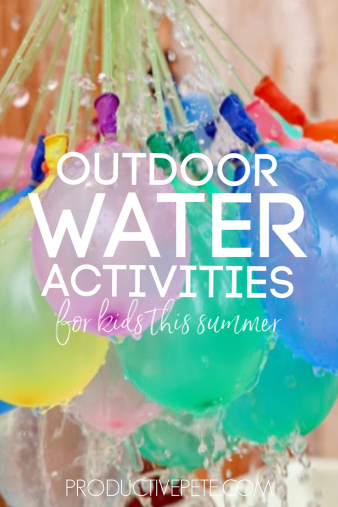 outside water play activities for kids pin