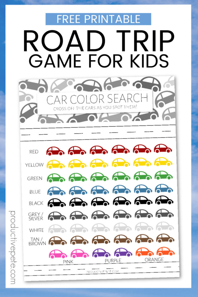 Road Trip Printables Free