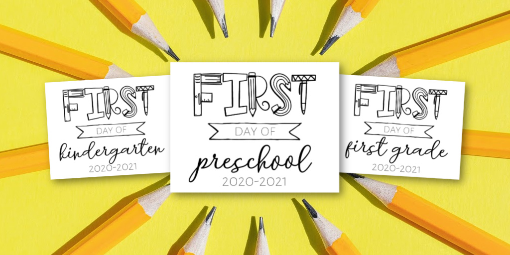 printable first day of school signs sm20c