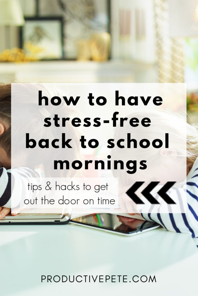 back to school tips for stress free mornings pin 20c