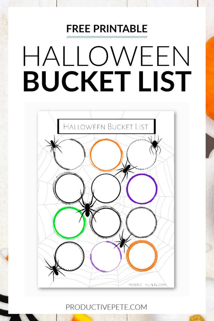 Halloween bucket list printable pin 20b