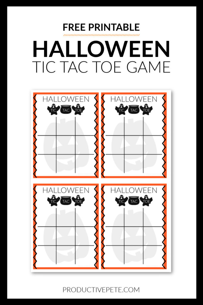 Tic Tac Toe Game – Free Printable