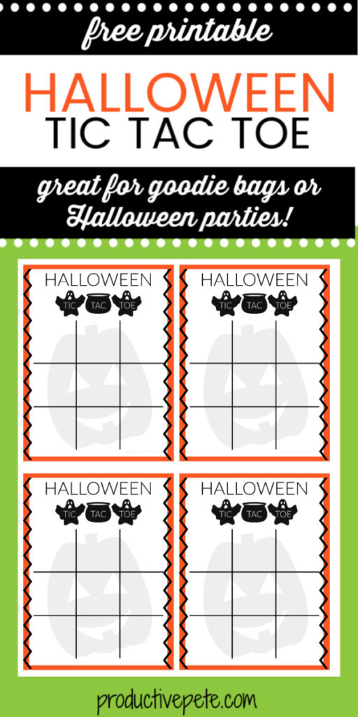 Tic Tac Toe Game – Free Printable