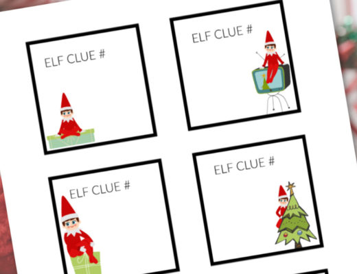 Printable Elf Scavenger Hunt Cards