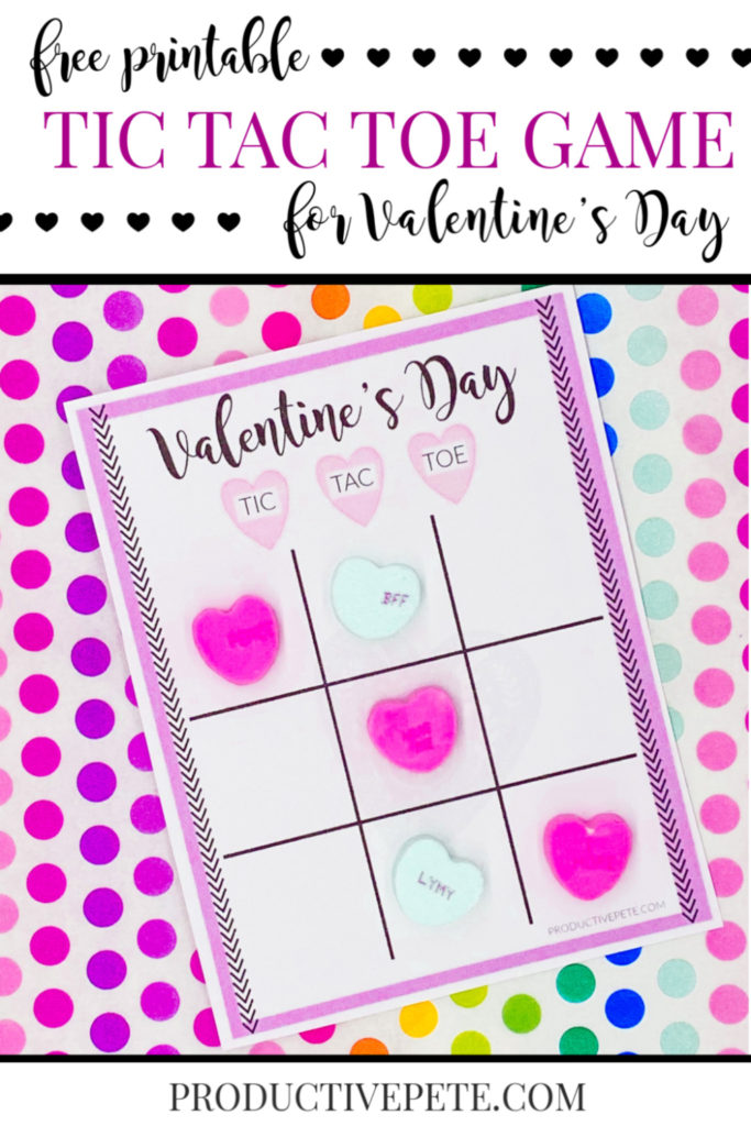 Free Printable Valentine s Day Tic Tac Toe Game For Kids Productive Pete